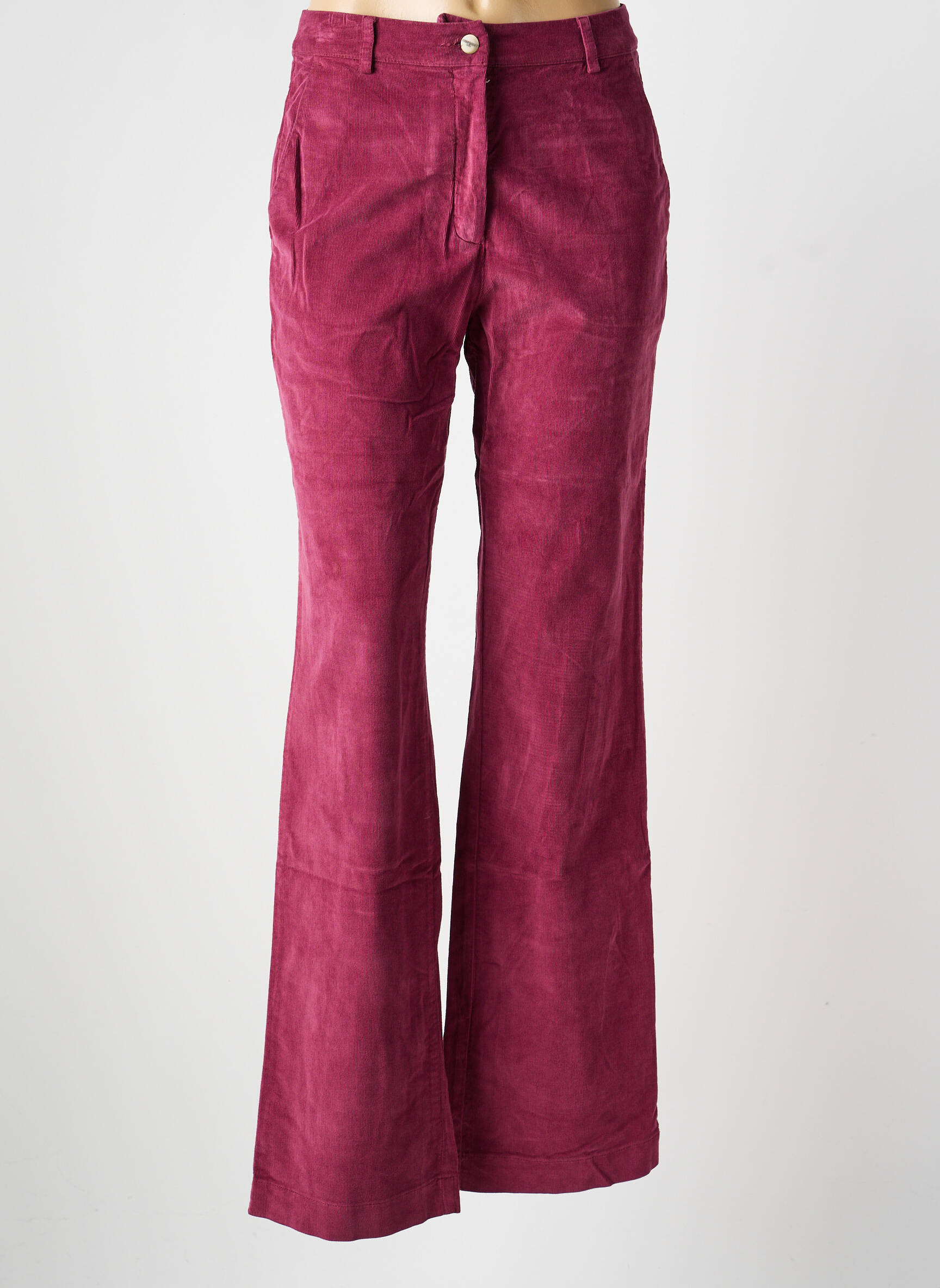 Pantalon flare stretch taille normale violet COUTURIST femme
