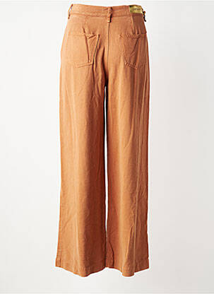 Jeans coupe large taille à pinces taille haute orange COUTURIST femme
