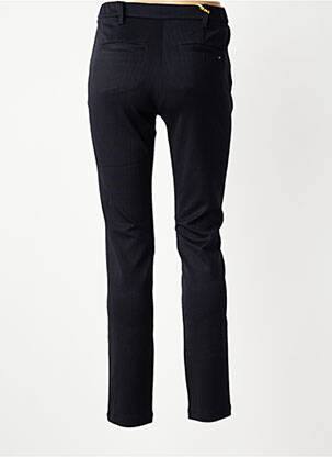 Pantalon chino fermeture zippée sous rabat boutonné taille normale noir COUTURIST femme