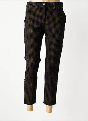 Pantalon 7/8 taille à pinces taille normale noir COUTURIST femme