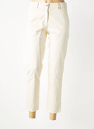 Jeans coupe slim stretch taille normale beige COUTURIST femme
