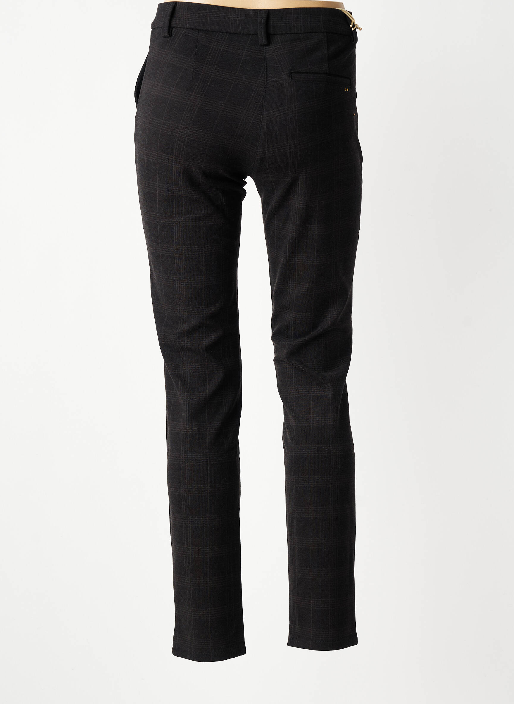 Pantalon chino tissage popeline taille normale gris COUTURIST femme