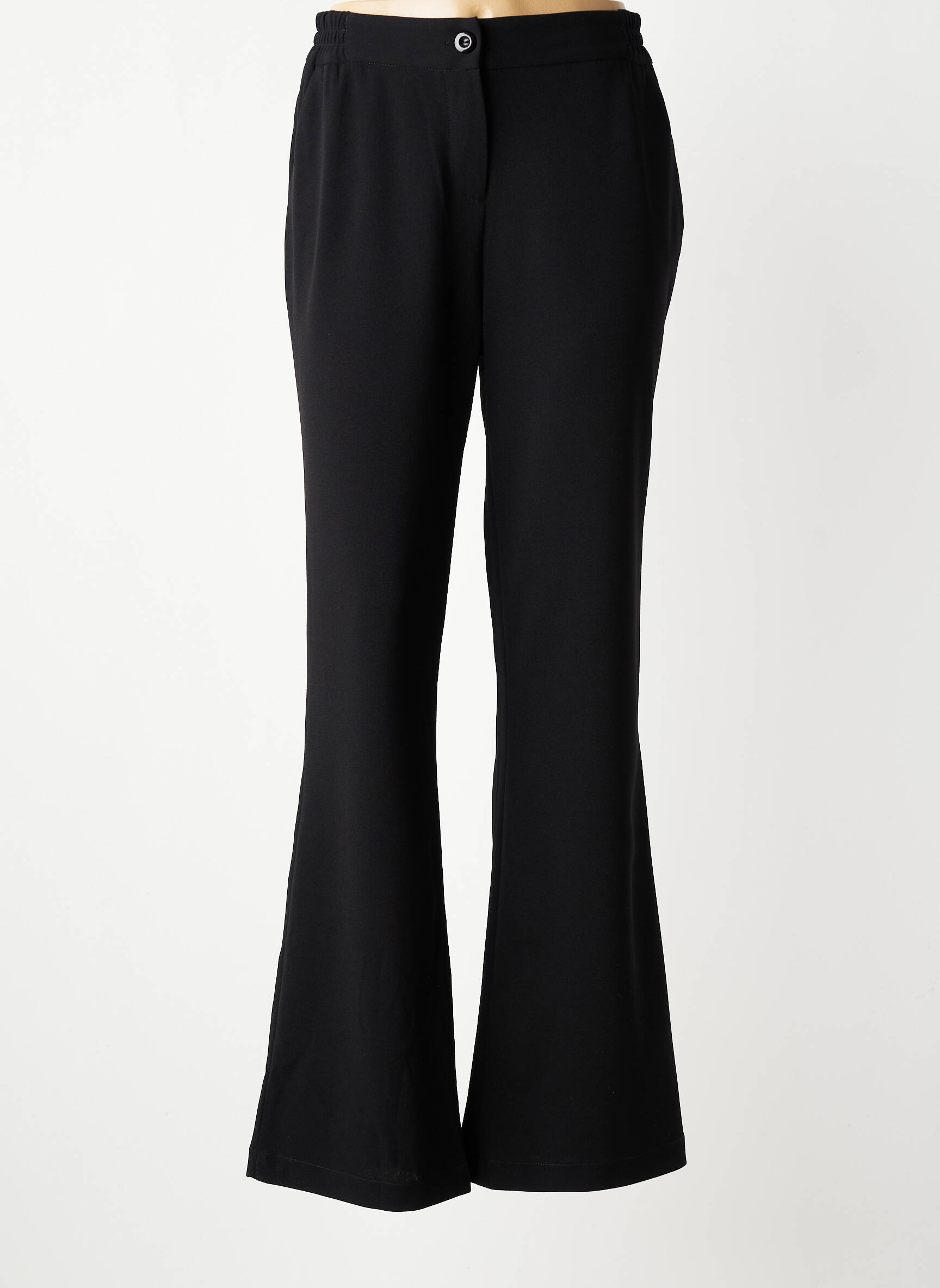 Pantalon flare taille élastique taille normale noir COUTURIST femme