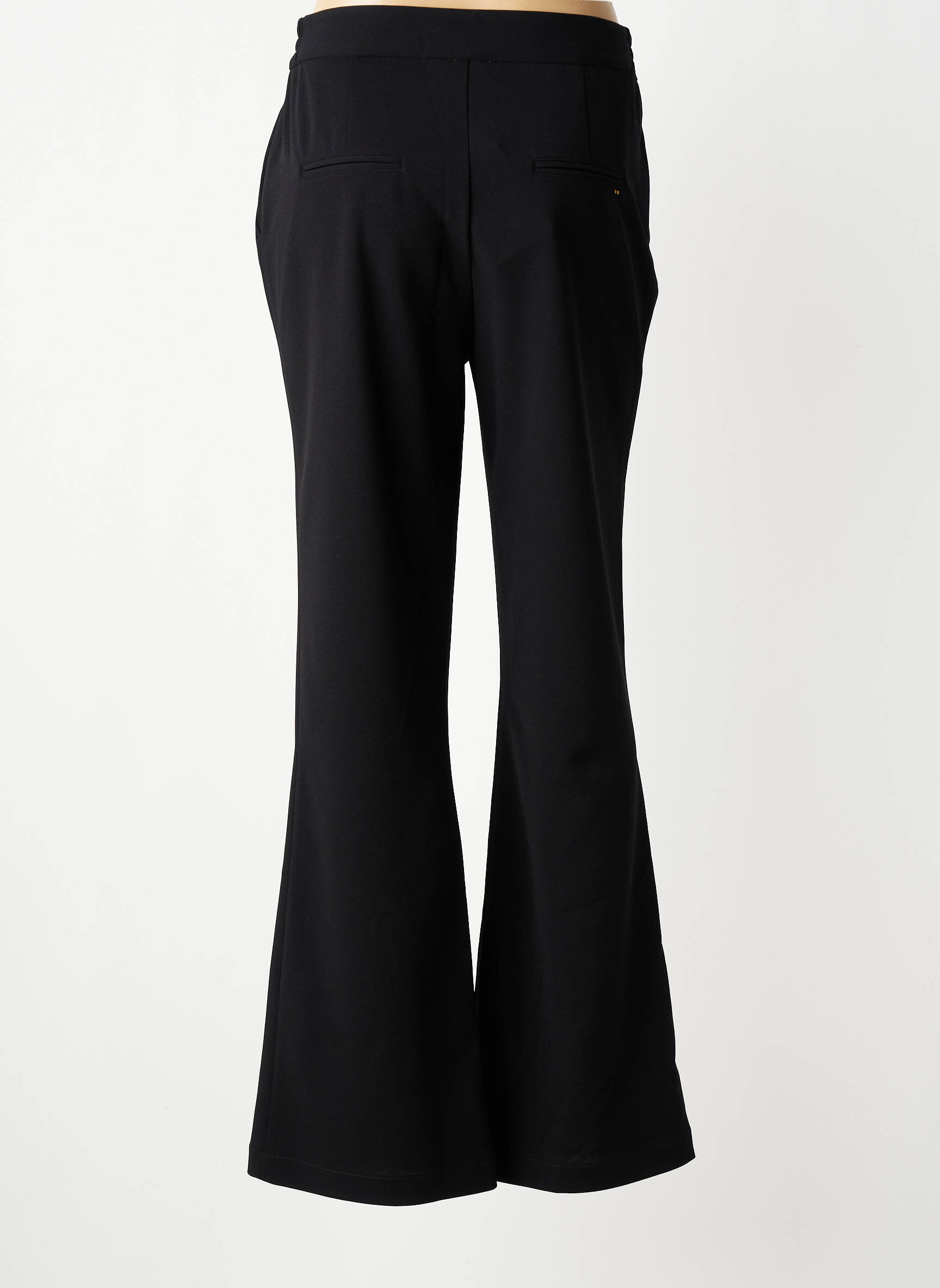 Pantalon flare taille élastique taille normale noir COUTURIST femme