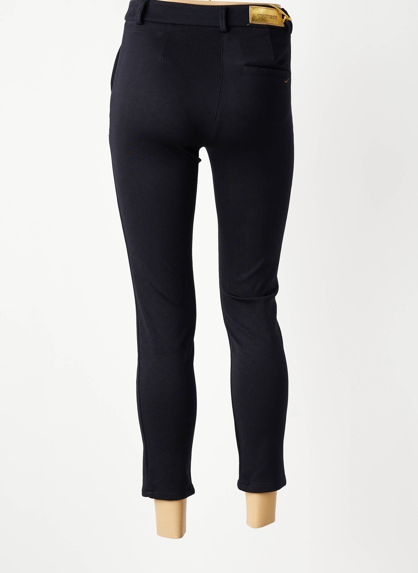 Pantalon 7/8 stretch taille normale noir COUTURIST femme