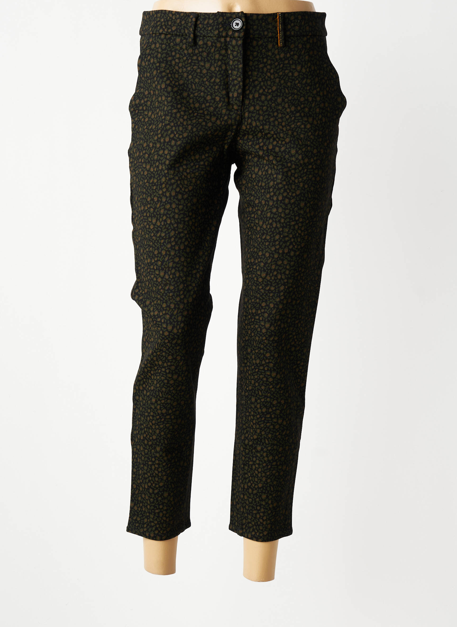 Pantalon 7/8 taille à pinces taille normale noir COUTURIST femme