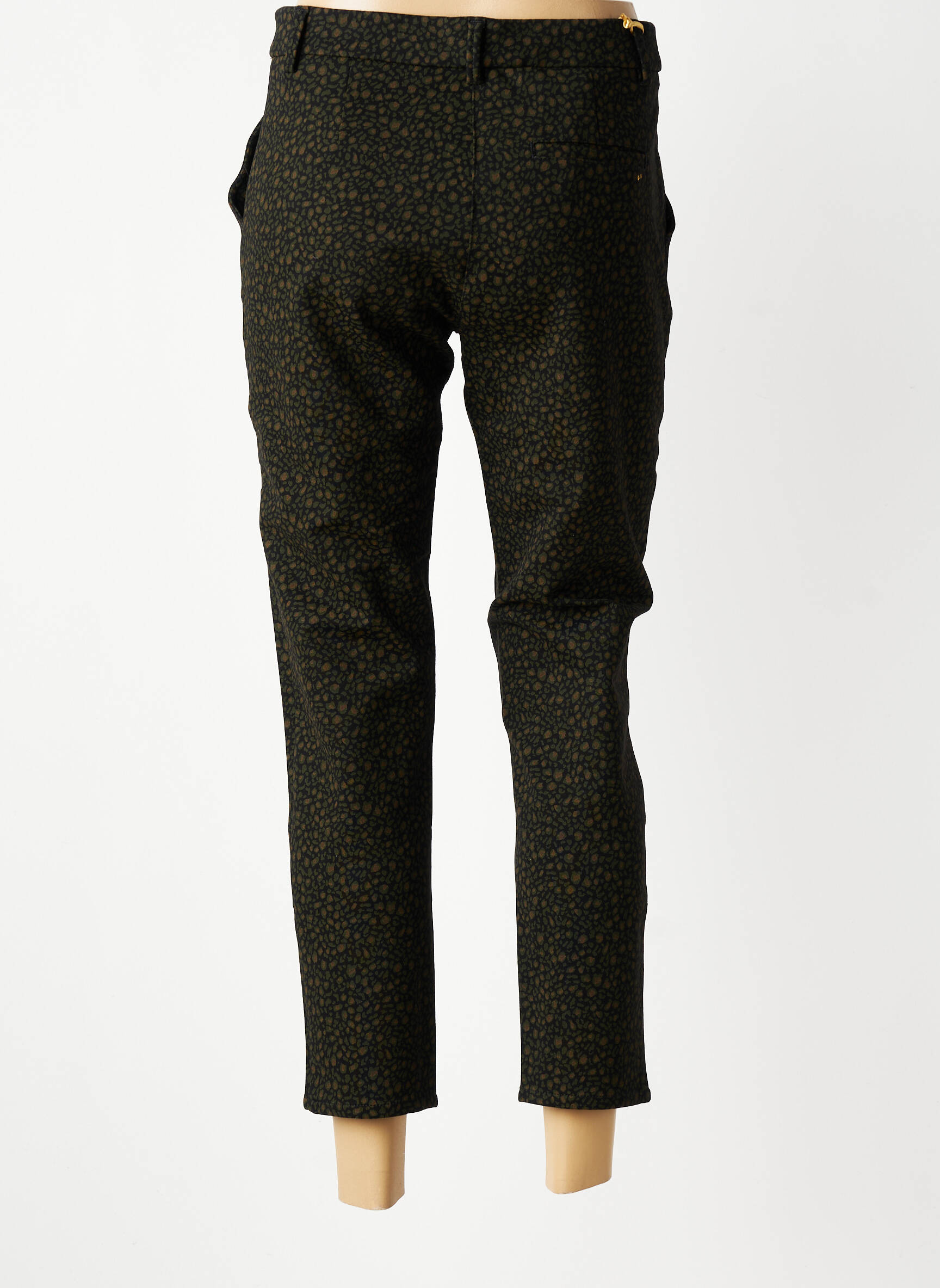 Pantalon 7/8 taille à pinces taille normale noir COUTURIST femme