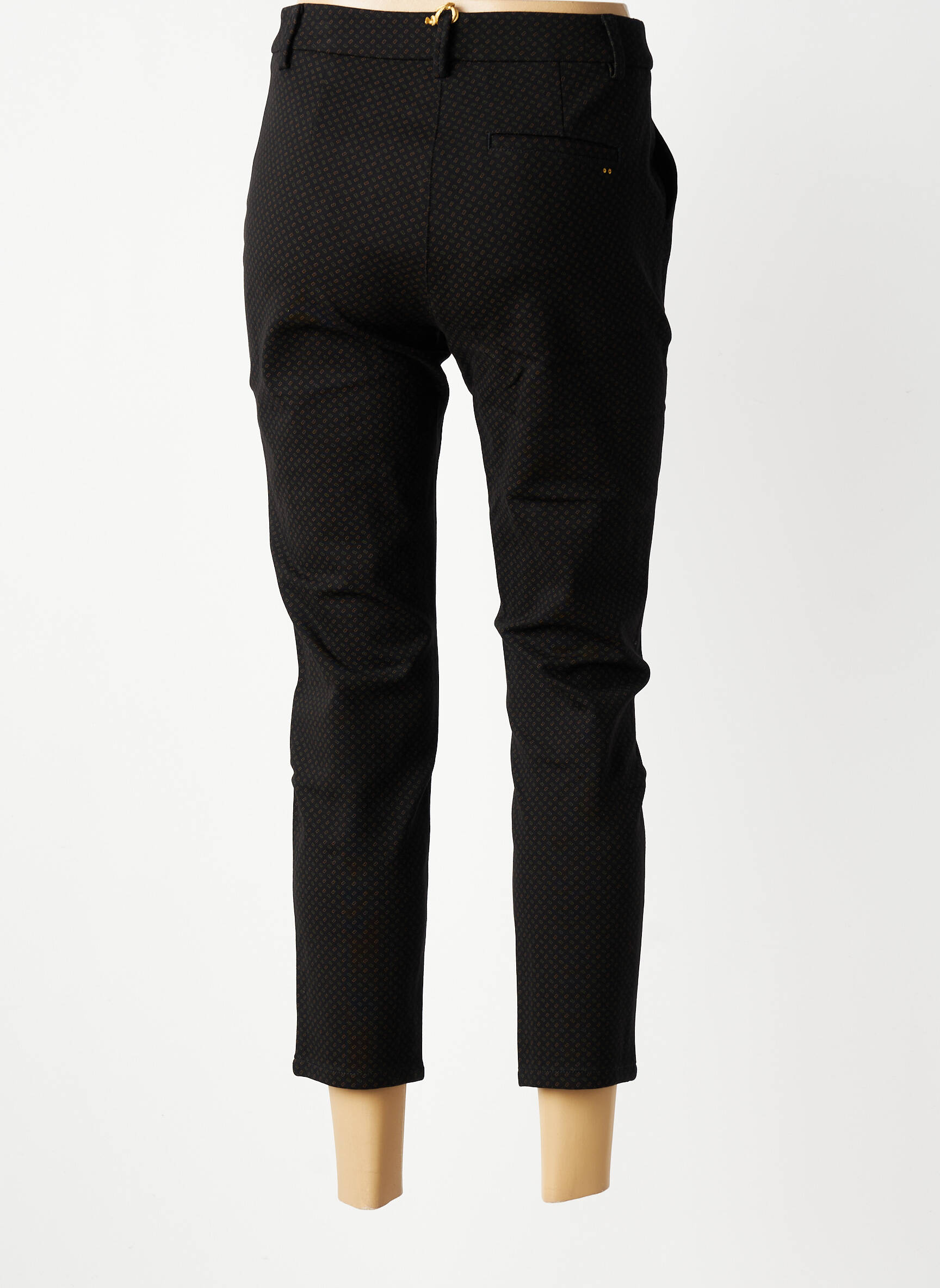 Pantalon 7/8 taille à pinces noir COUTURIST femme