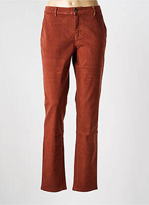 Pantalon slim poches marron COUTURIST femme