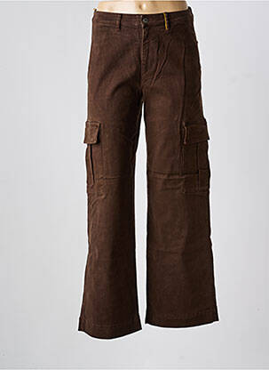 Pantalon cargo poches marron COUTURIST femme