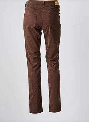 Pantalon slim poches marron COUTURIST femme