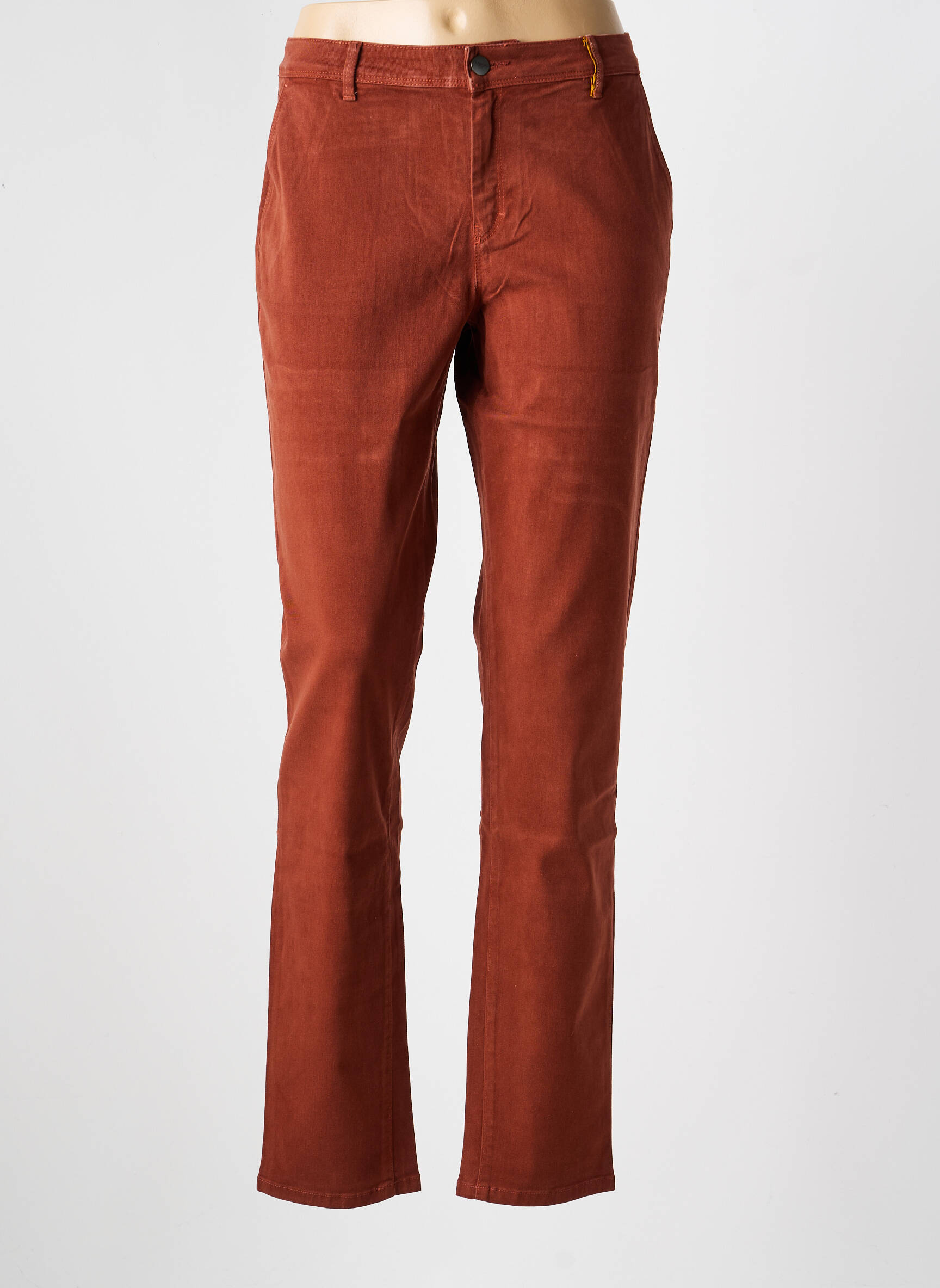 Pantalon slim poches marron COUTURIST femme