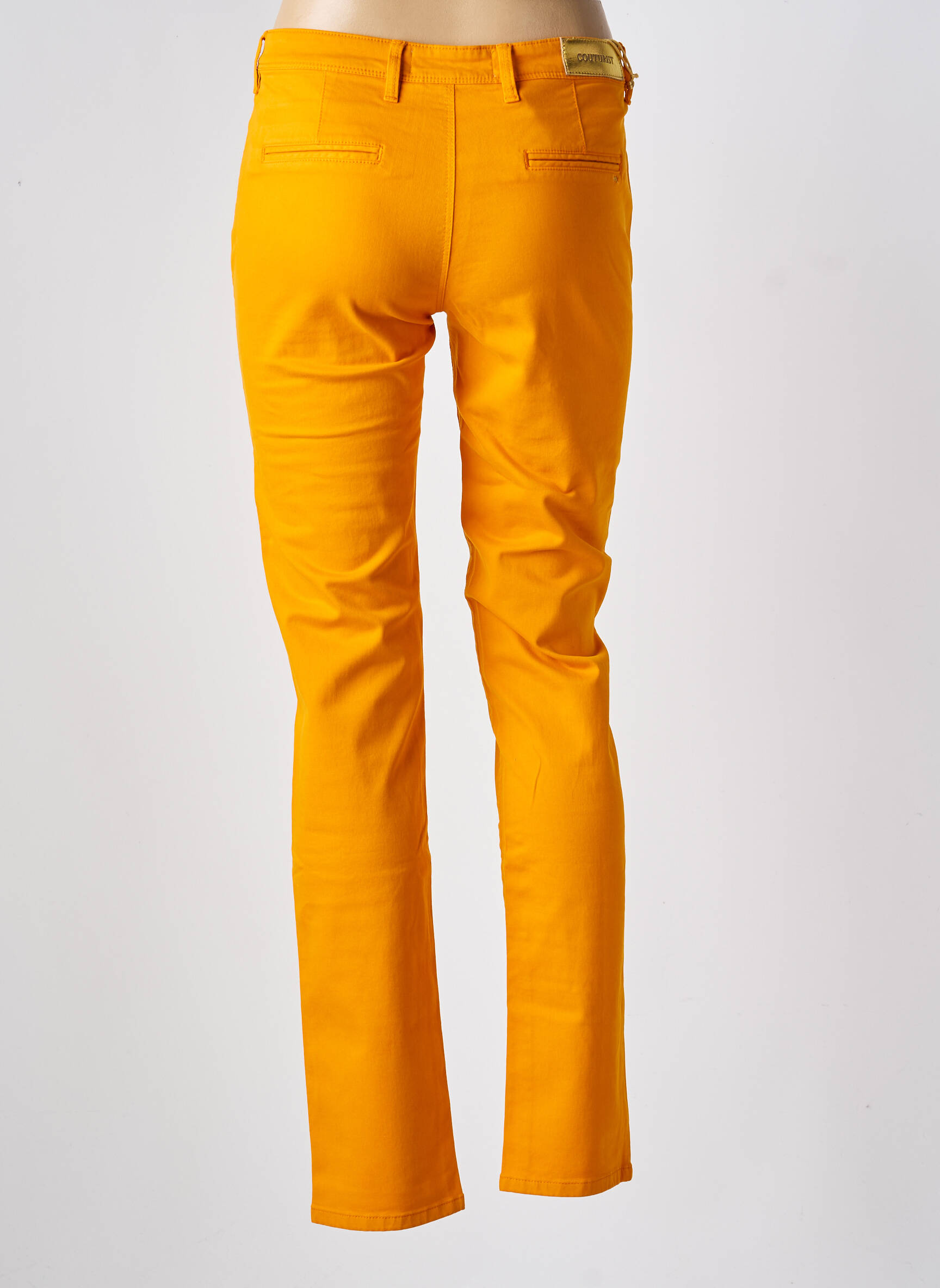 Pantalon slim poches jaune COUTURIST femme