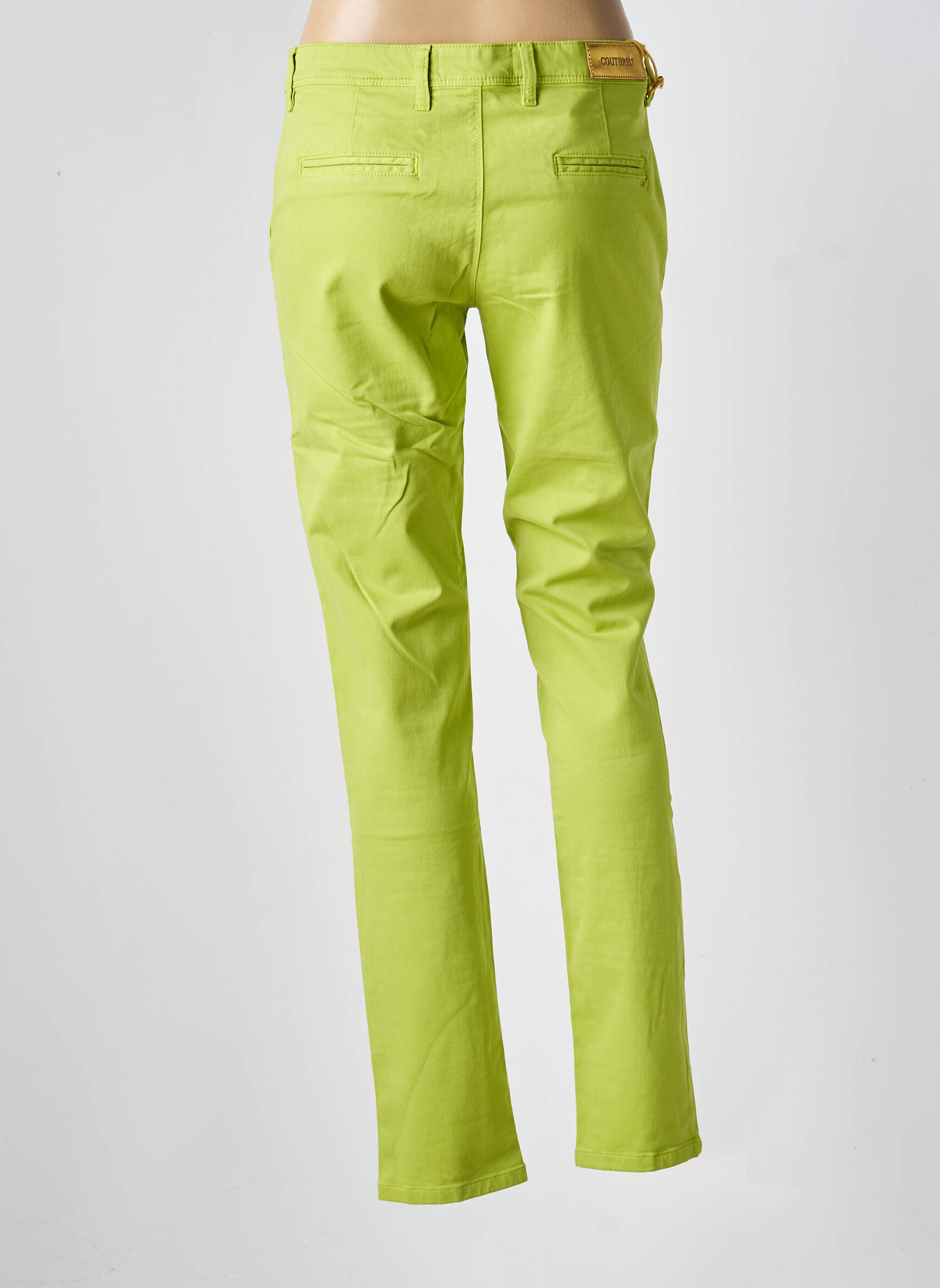 Pantalon slim poches vert COUTURIST femme