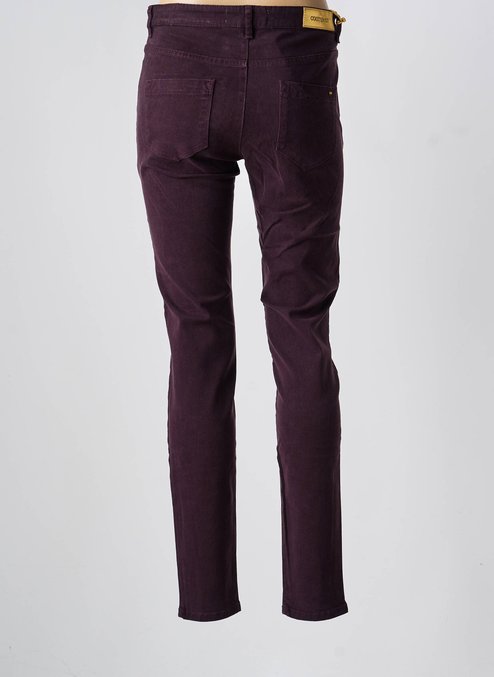 Pantalon slim poches violet COUTURIST femme
