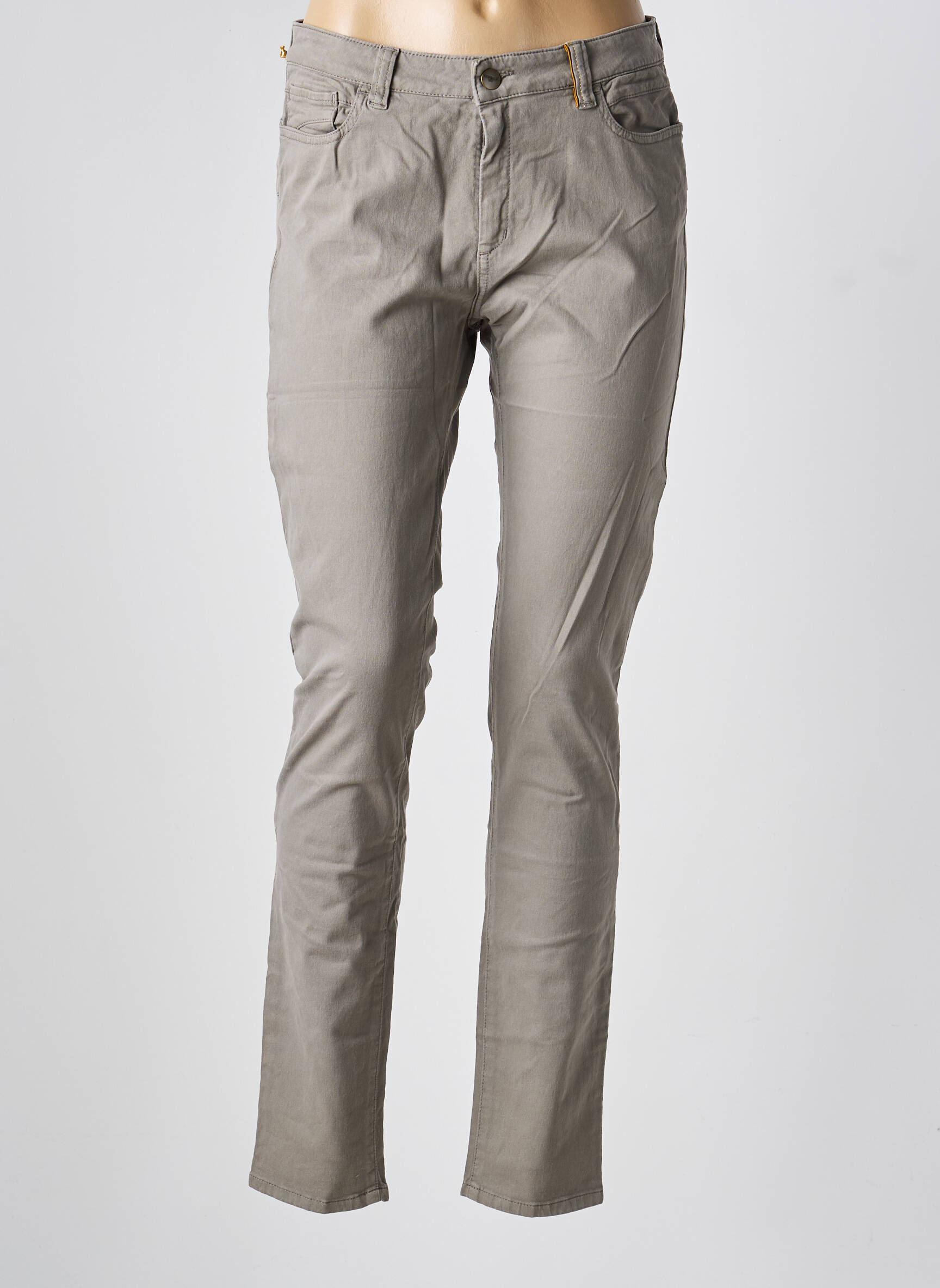 Pantalon slim poches gris COUTURIST femme