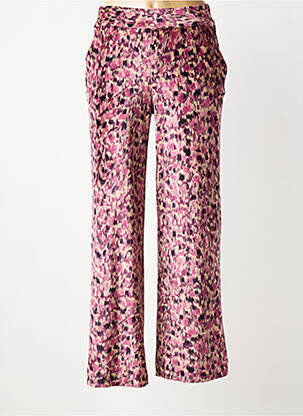 Pantalon droit taille élastique violet COUTURIST femme