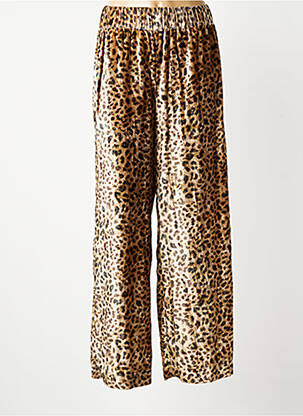 Pantalon droit taille élastique beige COUTURIST femme