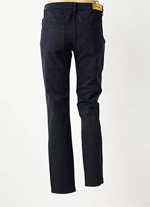 Pantalon slim tissage popeline taille normale bleu COUTURIST femme