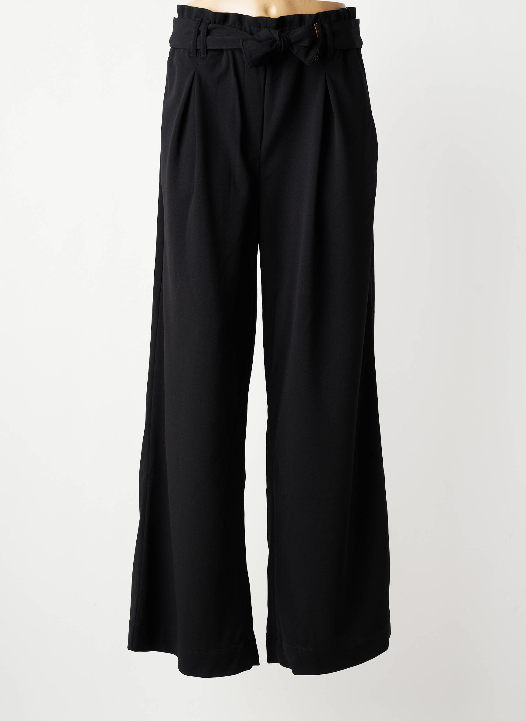 Pantalon flare taille élastique taille normale noir COUTURIST femme