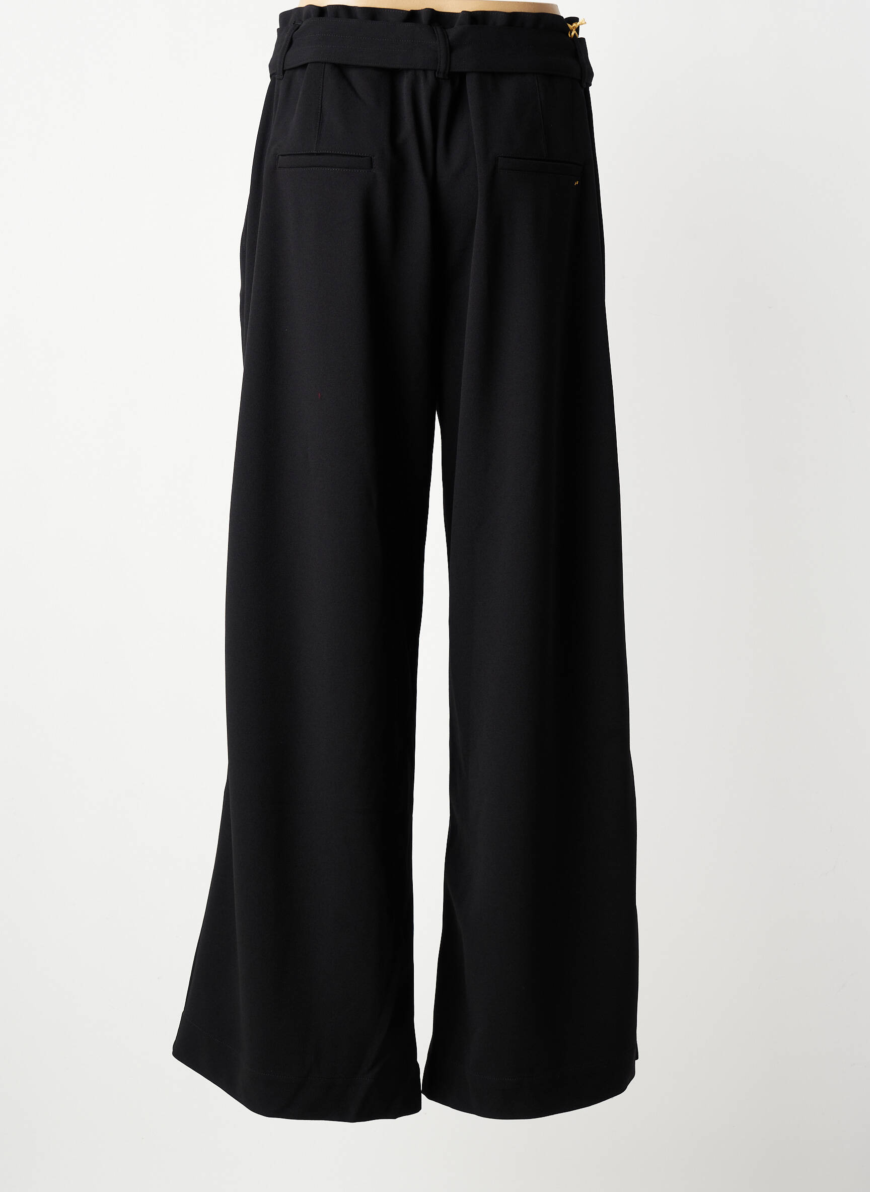 Pantalon flare taille élastique taille normale noir COUTURIST femme