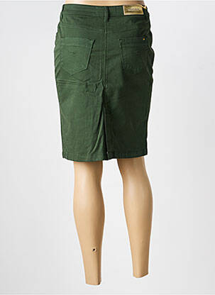 Jupe mi-longue stretch vert COUTURIST femme