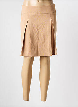 Jupe courte coupe droite beige COUTURIST femme