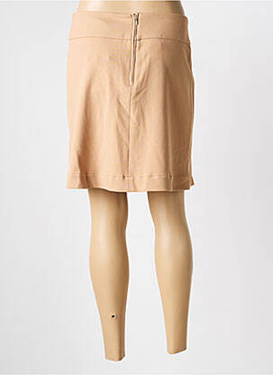 Jupe courte coupe droite beige COUTURIST femme