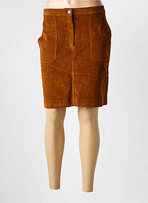 Jupe courte poches marron COUTURIST femme