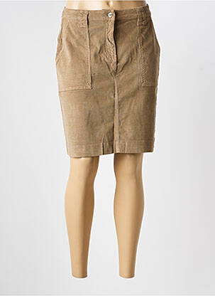 Jupe courte poches marron COUTURIST femme