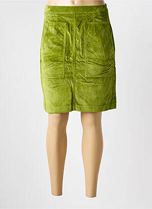 Jupe mi-longue stretch vert COUTURIST femme