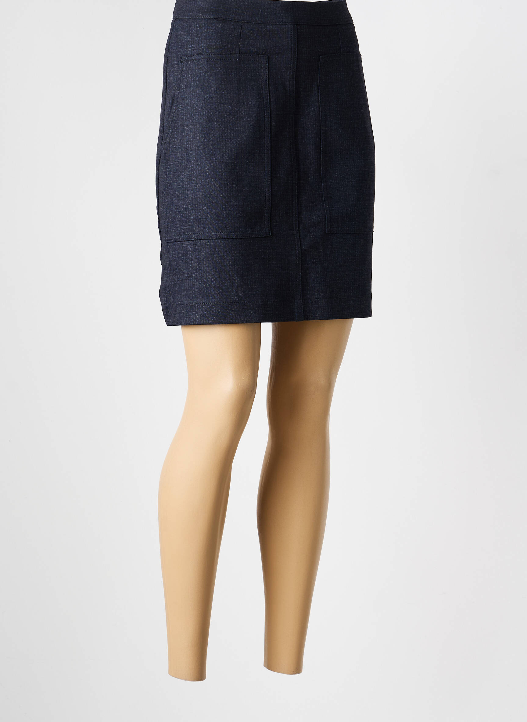 Jupe courte poches bleu COUTURIST femme