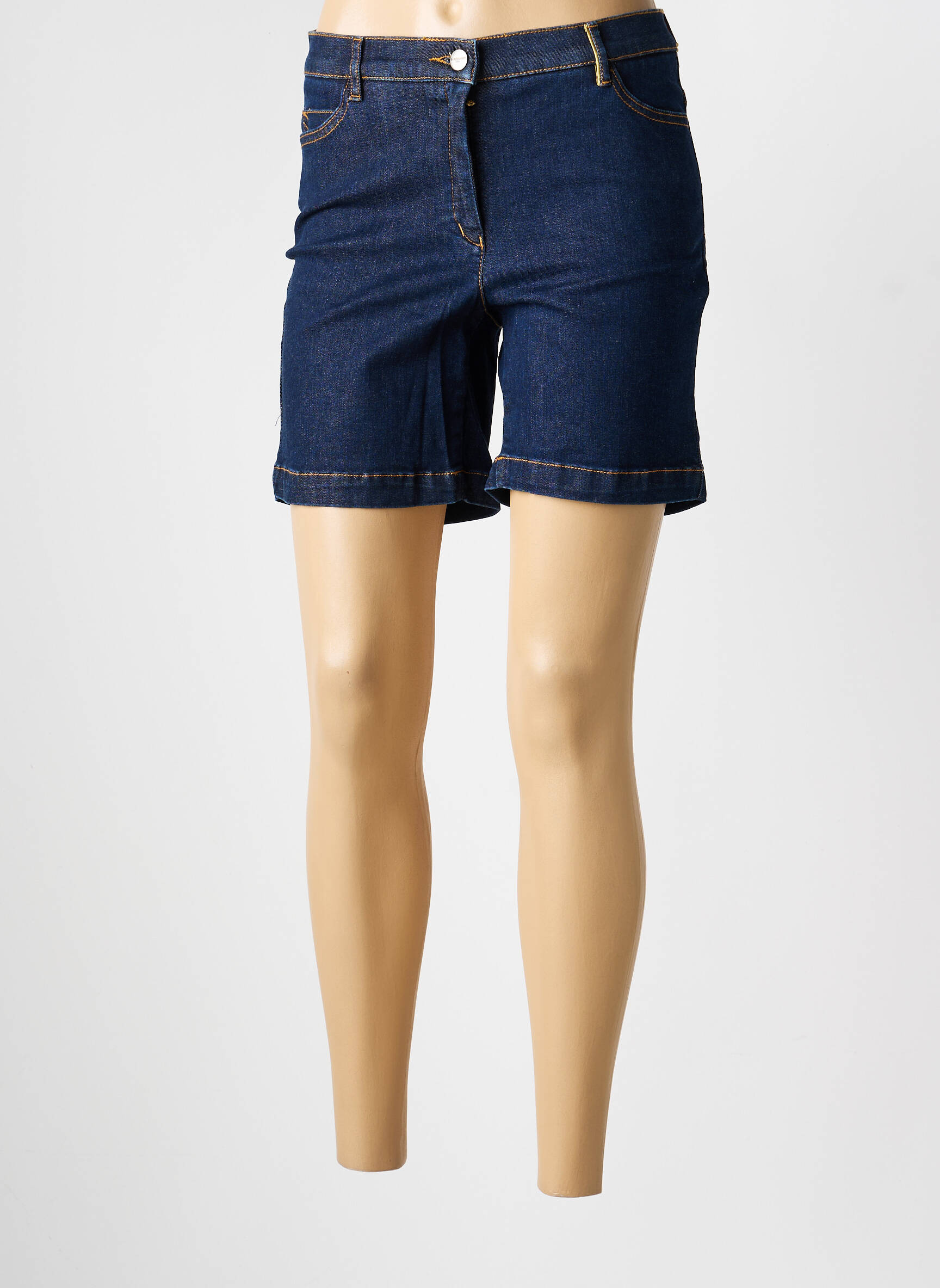 Short tissage denim taille normale bleu COUTURIST femme