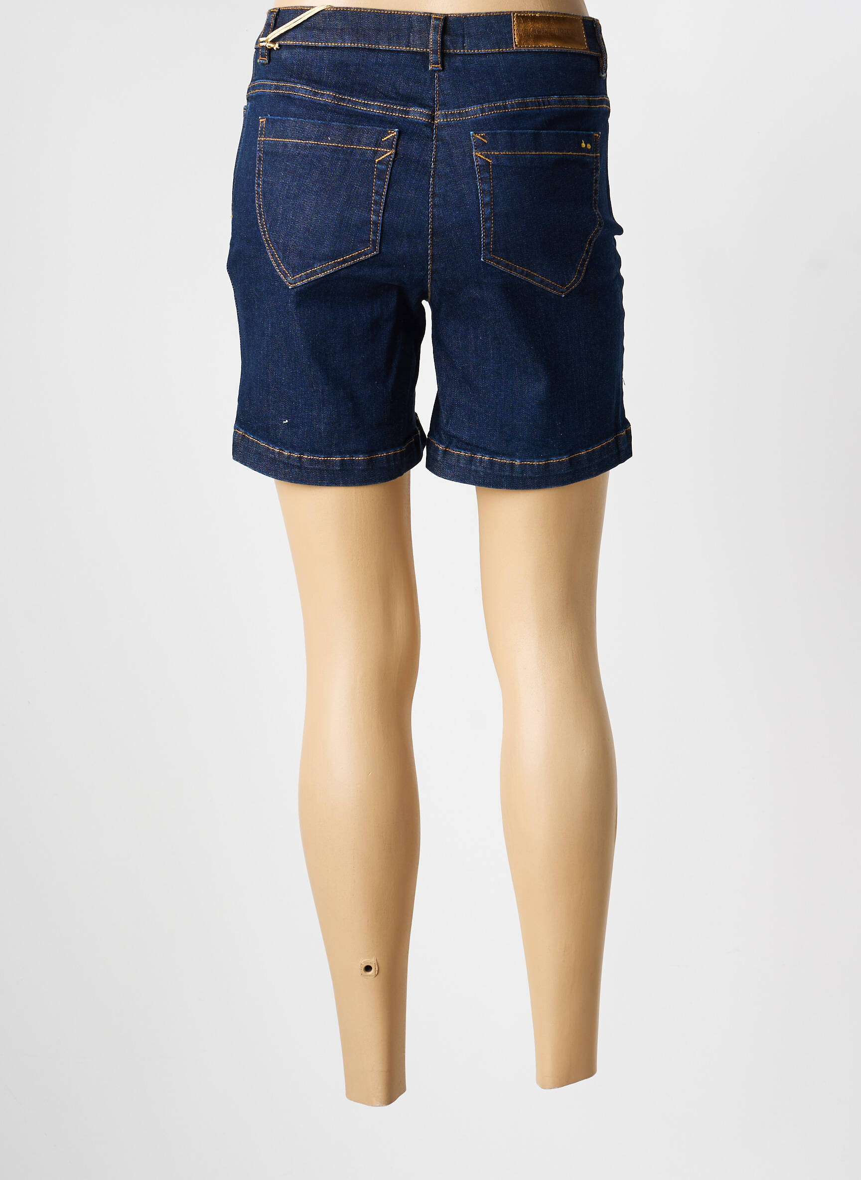 Short tissage denim taille normale bleu COUTURIST femme