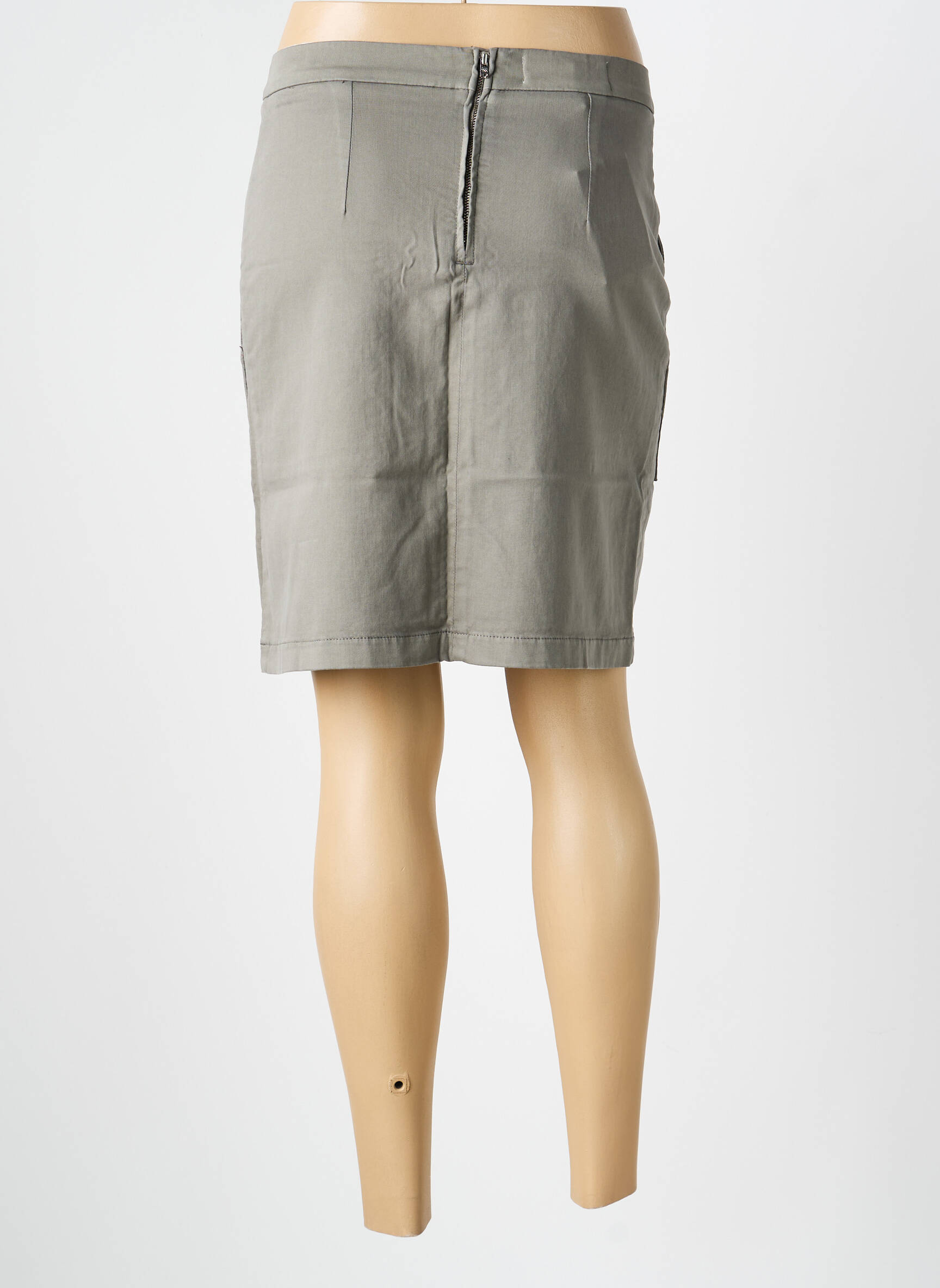 Jupe courte poches gris COUTURIST femme