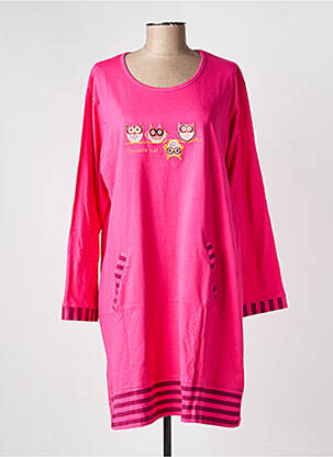Chemise de nuit manches longues rose ROSE POMME femme
