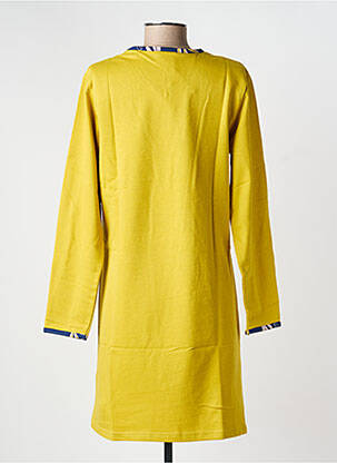 Chemise de nuit col v jaune ROSE POMME femme