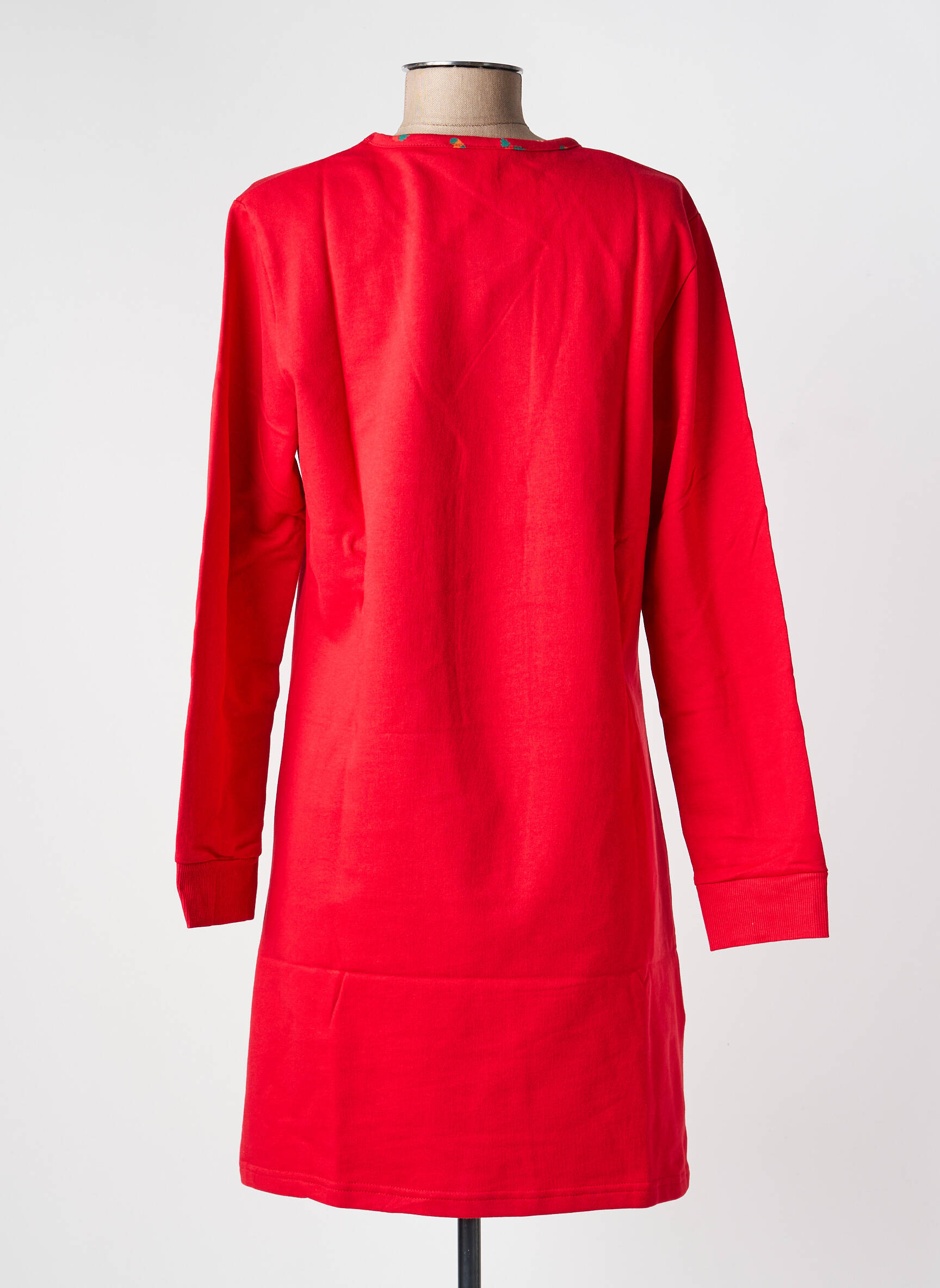 Chemise de nuit manches longues rouge ROSE POMME femme