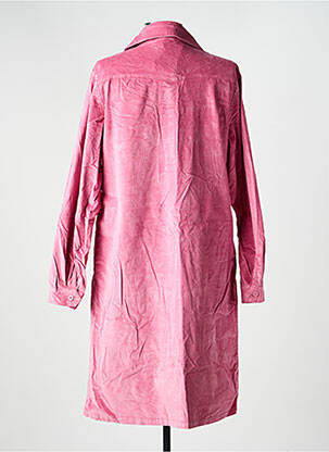 Robe mi-longue manches longues manches longues rose COUTURIST femme