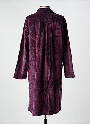Robe mi-longue manches longues manches longues violet COUTURIST femme