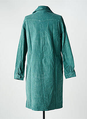 Robe mi-longue manches longues manches longues bleu COUTURIST femme