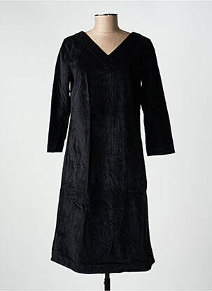 Robe mi-longue manches longues manches longues noir COUTURIST femme