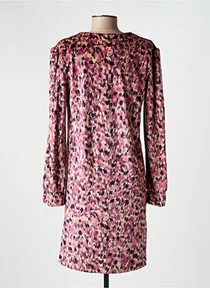 Robe mi-longue coupe fluide manches longues violet COUTURIST femme