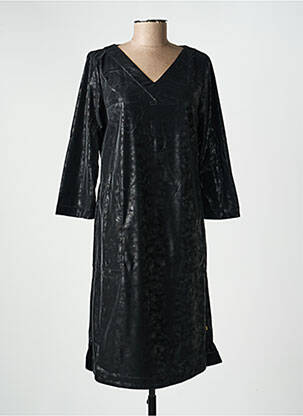 Robe mi-longue manches longues manches longues noir COUTURIST femme