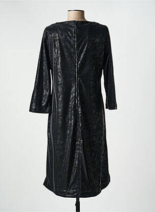 Robe mi-longue manches longues manches longues noir COUTURIST femme