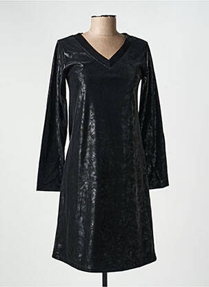 Robe mi-longue manches longues manches longues noir COUTURIST femme