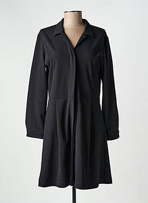 Robe mi-longue manches longues manches longues noir COUTURIST femme