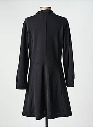Robe mi-longue manches longues manches longues noir COUTURIST femme