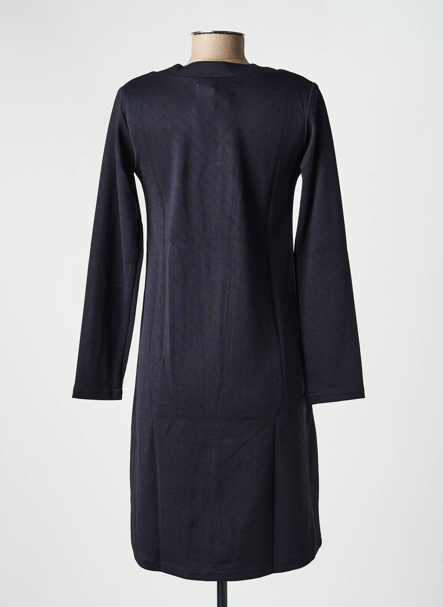Robe mi-longue manches longues manches longues noir COUTURIST femme