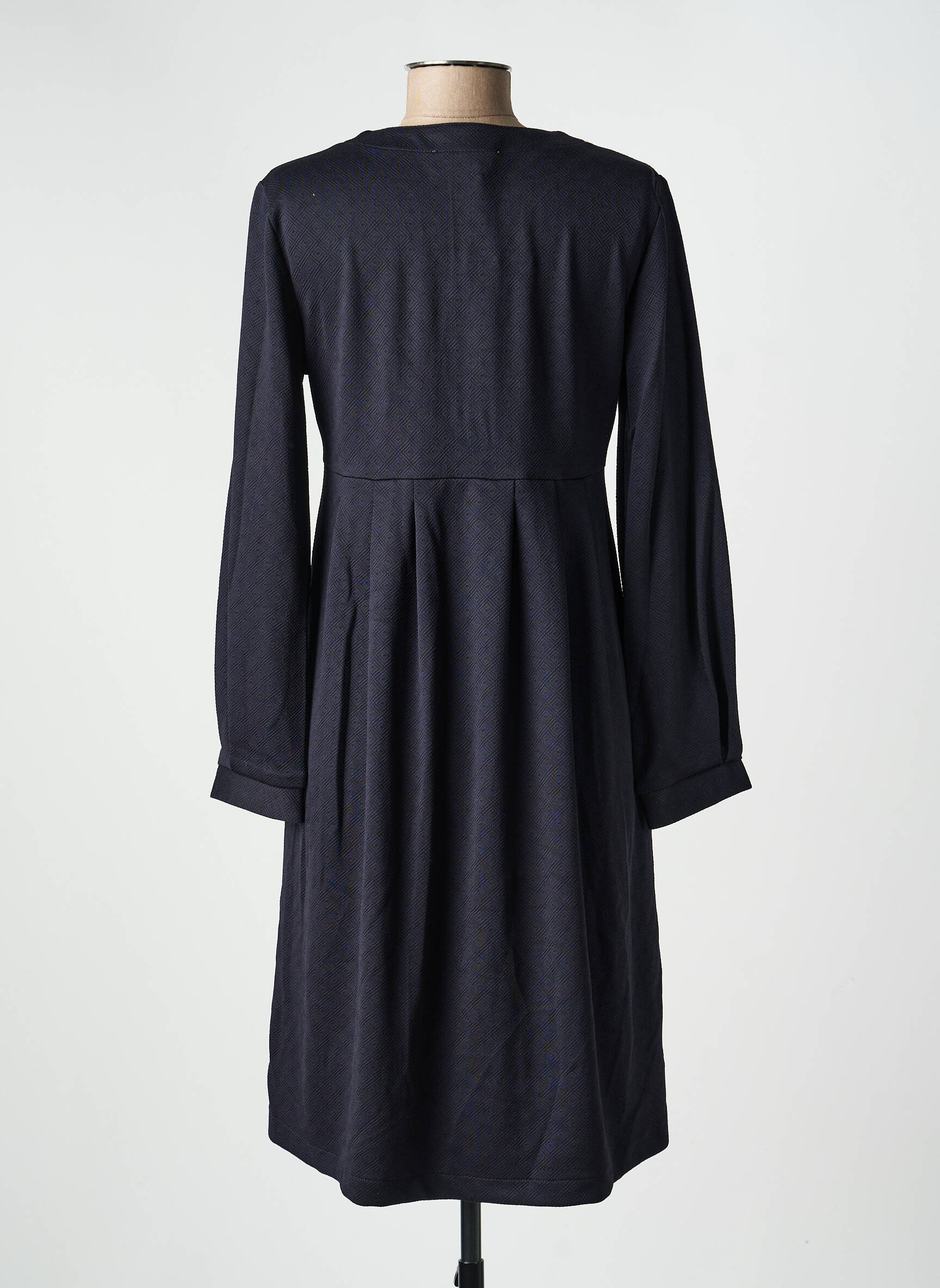 Robe mi-longue manches longues manches longues noir COUTURIST femme